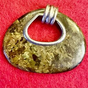 Silpada Silver and Bronzite Pendant